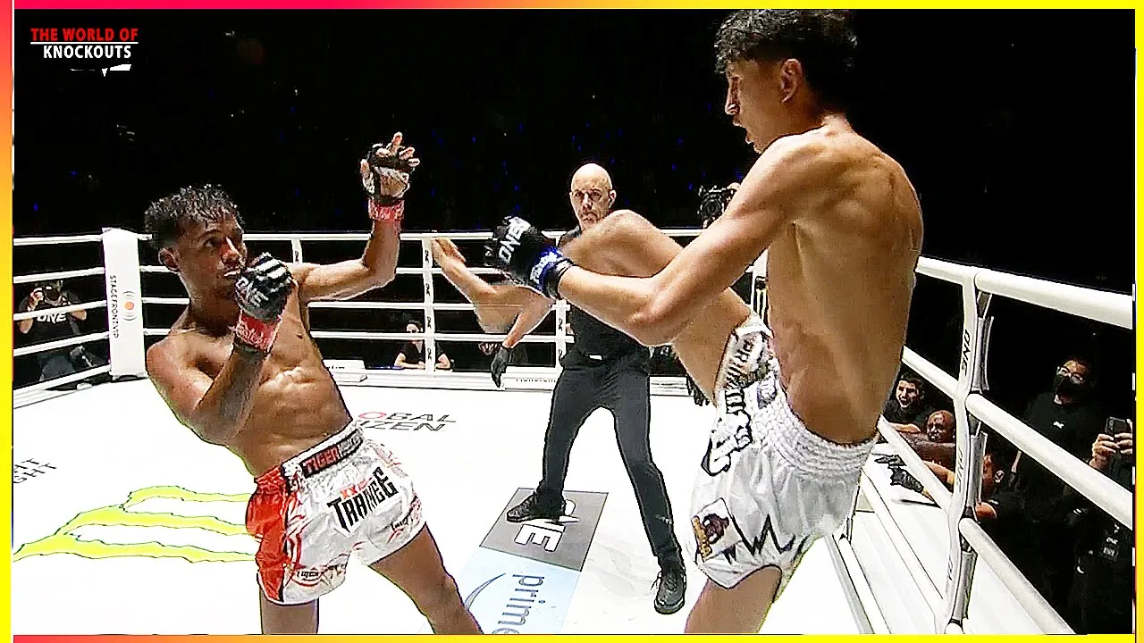 Nabil Anane (Algeria) vs Felipe Lobo (Brazil) - MUAY THAI HD background