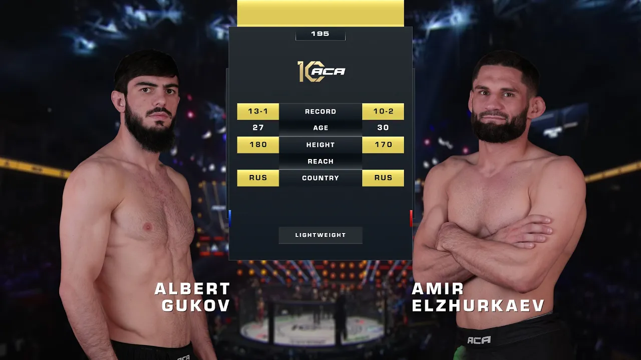 Альберт Гуков vs. Амир Эльжуркаев | Albert Gukov vs. Amir Elzhurkaev | ACA 195