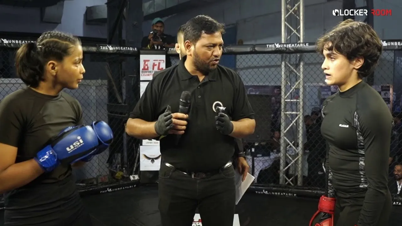 Angel Patil vs Nirjala Badaila | Bodyforce Fighting Championship | AIMMAF | Women's MMA Title Fight background