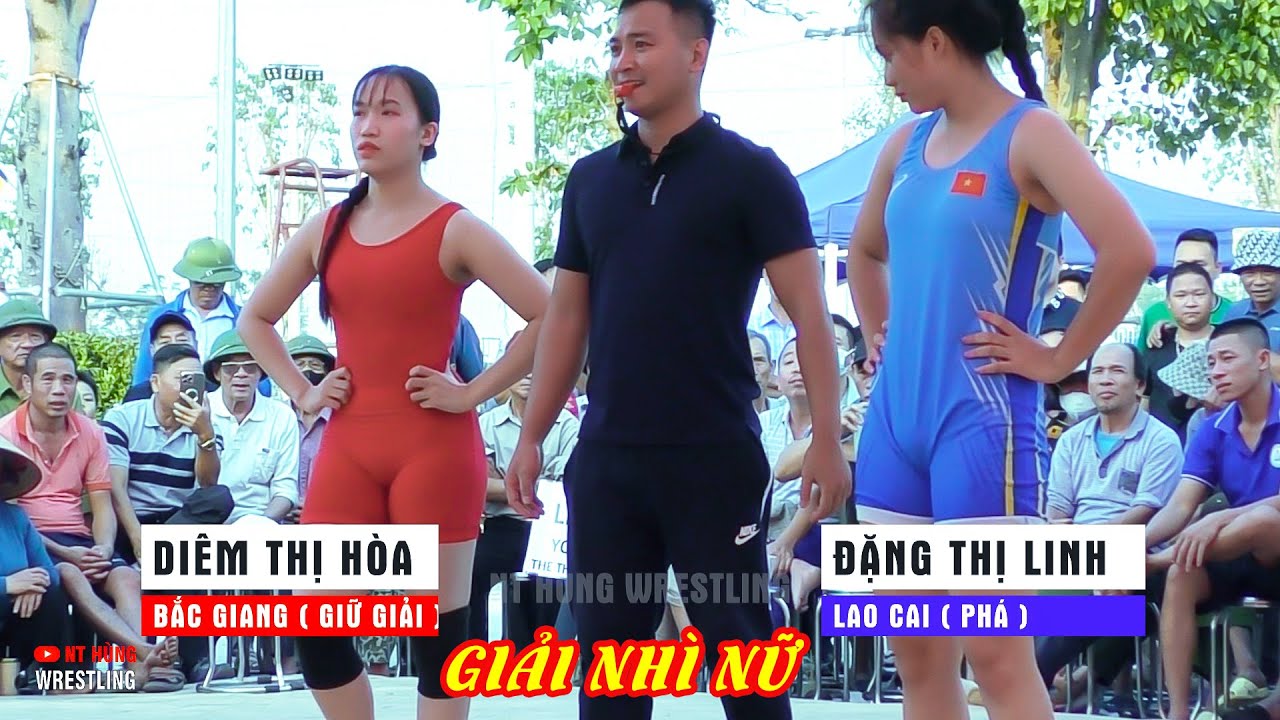 Vật Nữ Phù Xá - Giải nhì cực đẹp...Highlights women wrestling backdrop