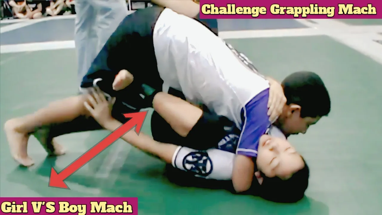 The Ultimate Strength Test – Boy Shocked by Girl’s Power!*🥱#wrestling #wwe #sports 