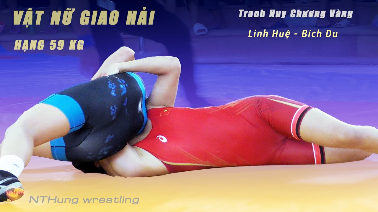 Vật nữ , Women wrestling- Trận 33. hạng 59 kg - (Vật Giao Hải) background