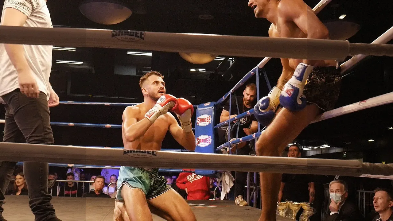 Savvas Michael Shows Immediate Respect To His Opponent After Knockout Win At SuperShowDown background