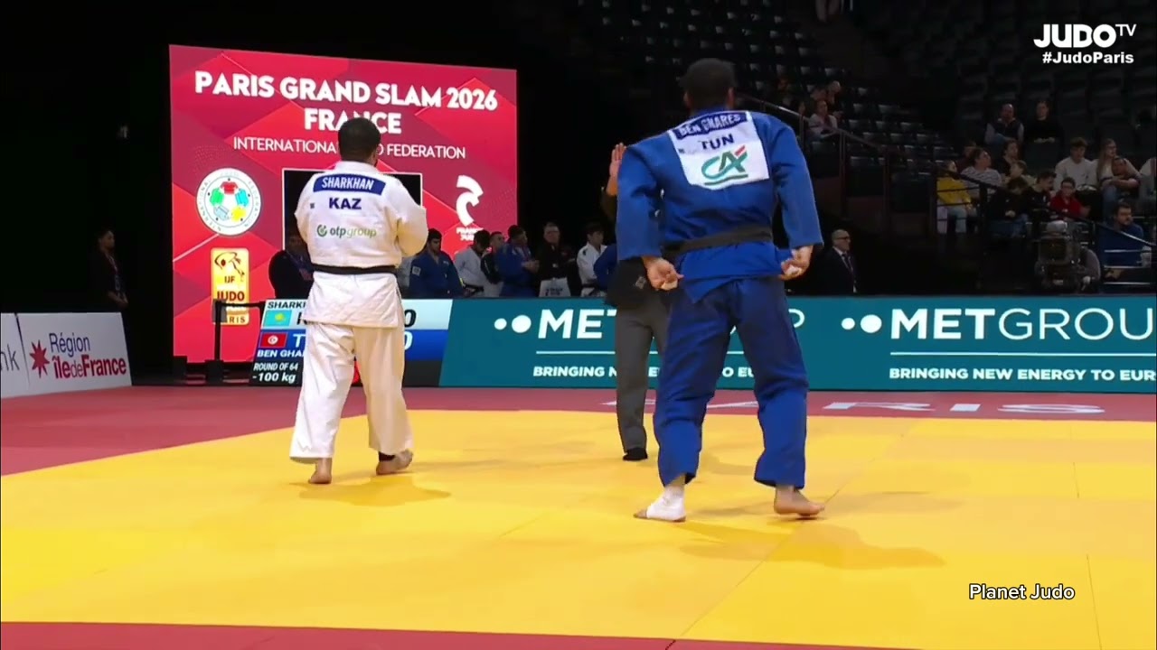 Nurylkhan SHARKHAN 🇰🇿 🆚️ Koussay BEN GHARES 🇹🇳 | 1/32 финала /-100кг | Большой Шлем Париж 2026