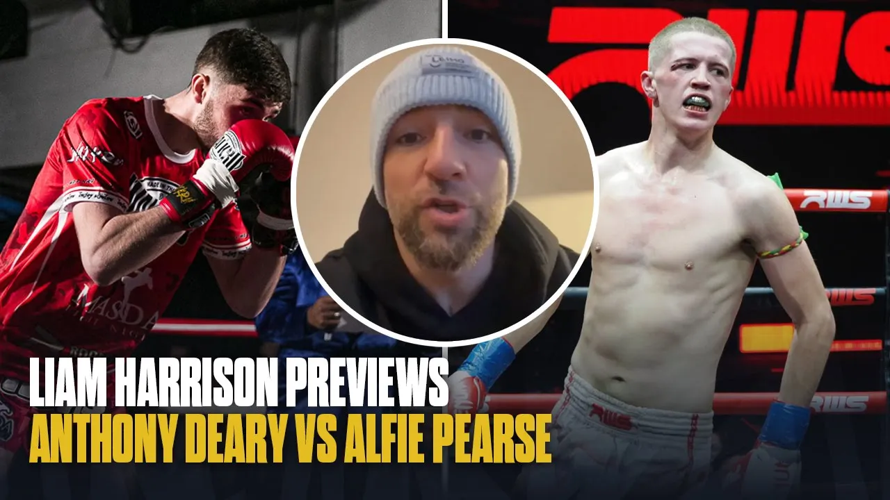 Liam Harrison Previews Anthony Deary vs Alfie Pearse | MASDA Fight Night background