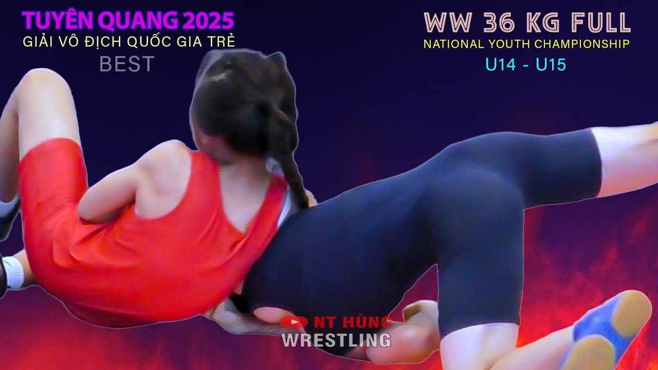 Vật Nữ . U14 - U15 KG . 36 kg Full .TUYÊN QUANG 25 .vietnamese traditional wrestling