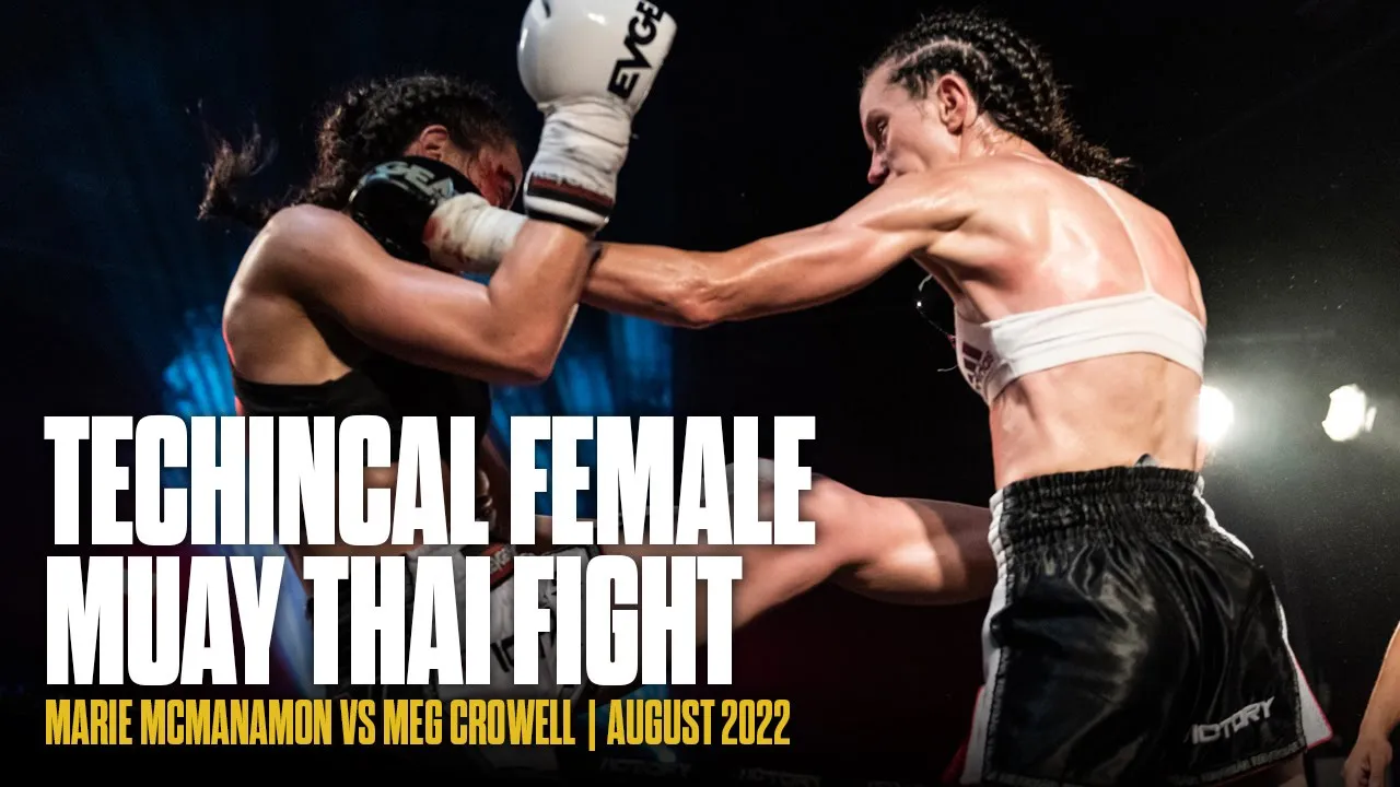 ЁЯФе TECHNICAL FEMALE MUAY THAI FIGHT! Marie McManamon vs Meg Corwell | VICTORY 9 | August 2022 background