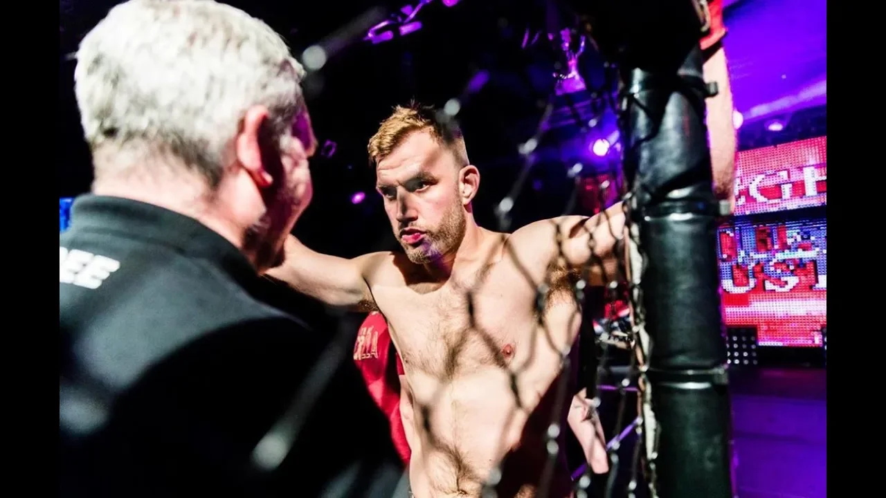 Brutal Spinning Back kick KO flattens African Kick boxer