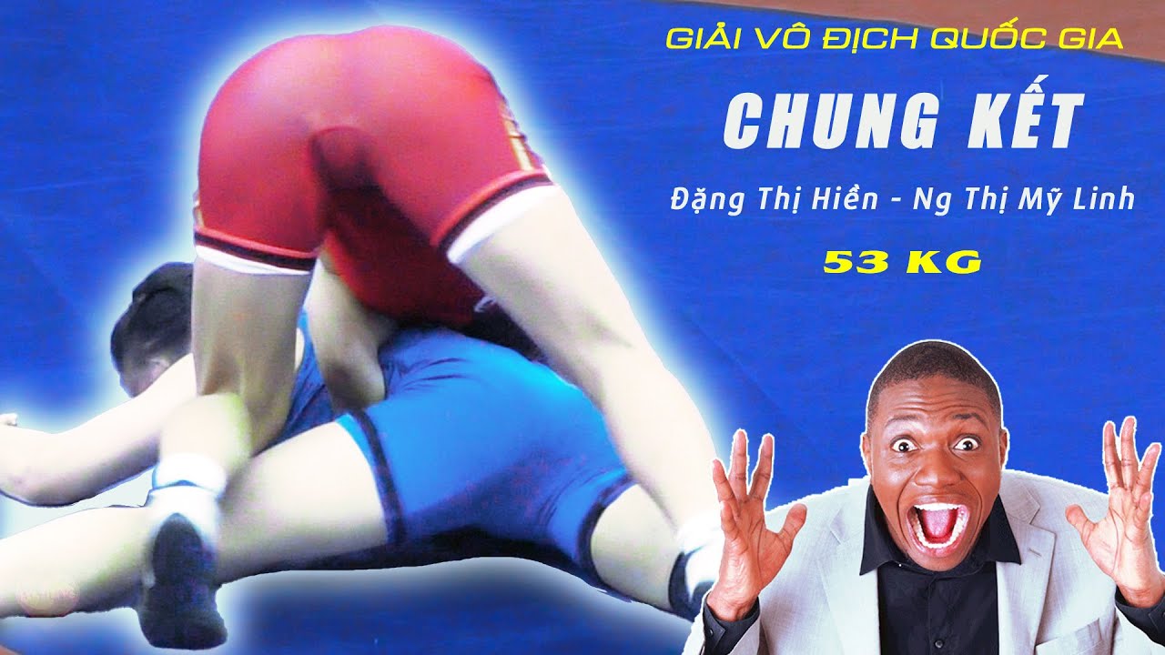 Vật Nữ Tam Đảo. chung kết hạng 53 kg ..Đặng Thị Hiền - Ng Thị Mỹ Linh. Women wrestling.