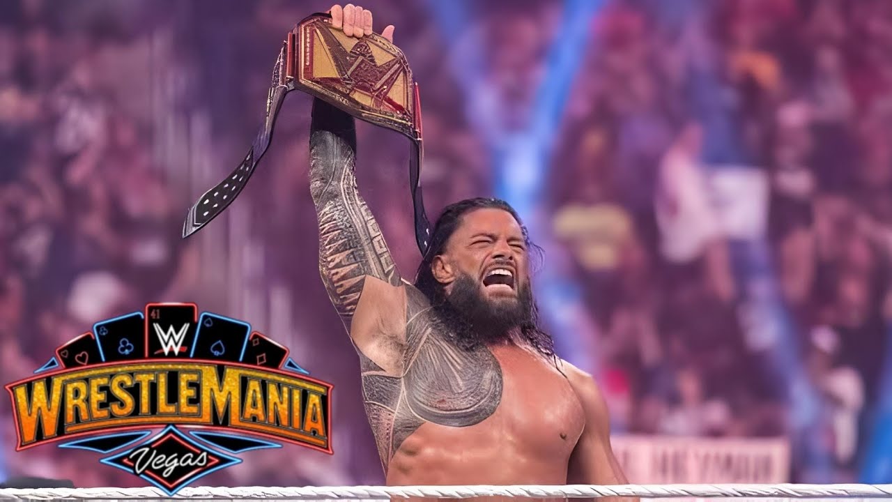 Roman Reigns Wins Undisputed WWE Championship Again Cody Rhodes Lose At WrestleMania 41 ? background
