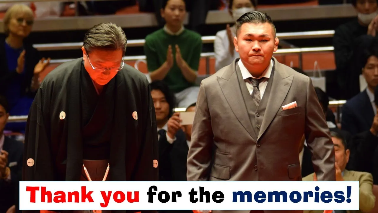 Terutsuyoshi retirement event footage + Keitenkai retirement event report (Sumo News, Jun 24th)