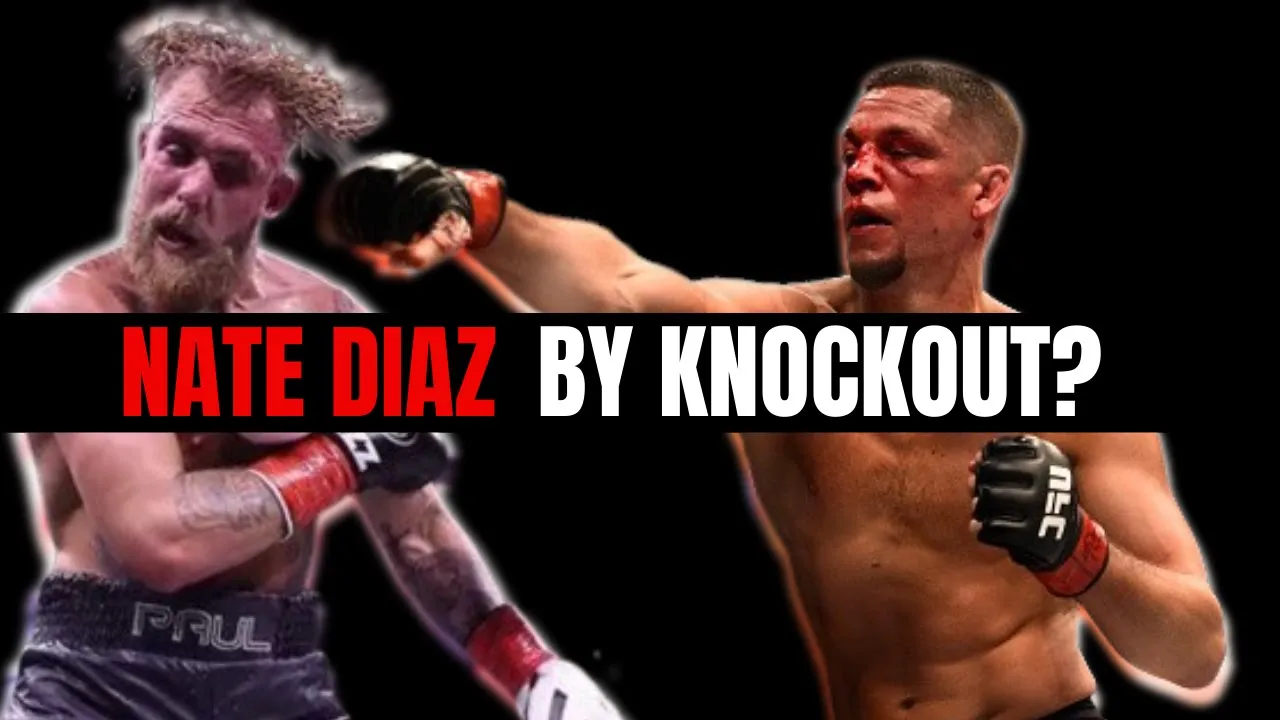 Will Nate Diaz Ko Jake Paul? Training footage and FIGHT Prediction background