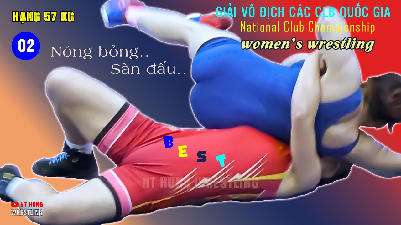 Vật Nữ - hạng 57 kg NÓNG BỎNG - Giải vô địch các CLB quốc gia 2024. . V1, 2 background