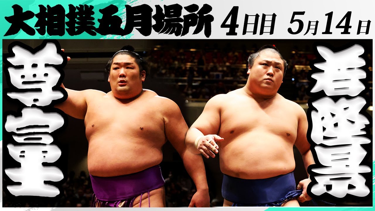 大相撲 尊富士ー若隆景<令和7年五月場所・4日目>SUMO background
