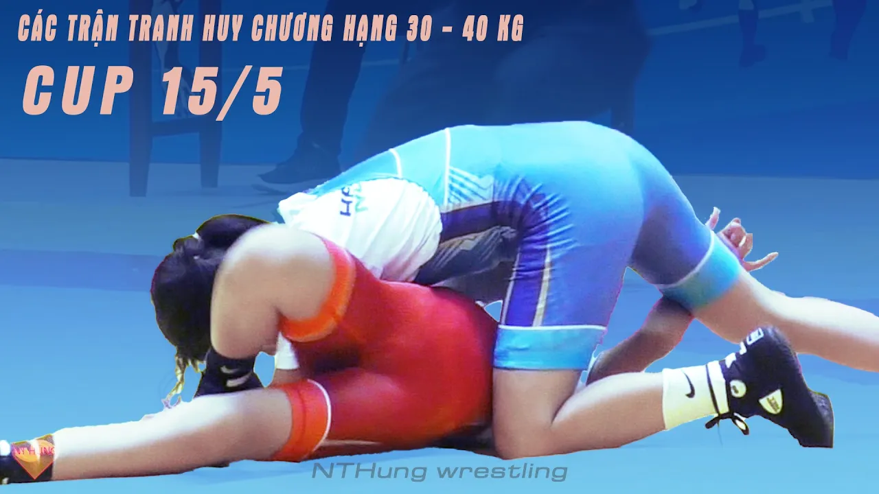 Vật nữ , Women wrestling- Các trận đấu tranh HUY CHƯƠNG cúp 15/5 lần 2. (Hà Nam) hạng 30 đến 40kg.