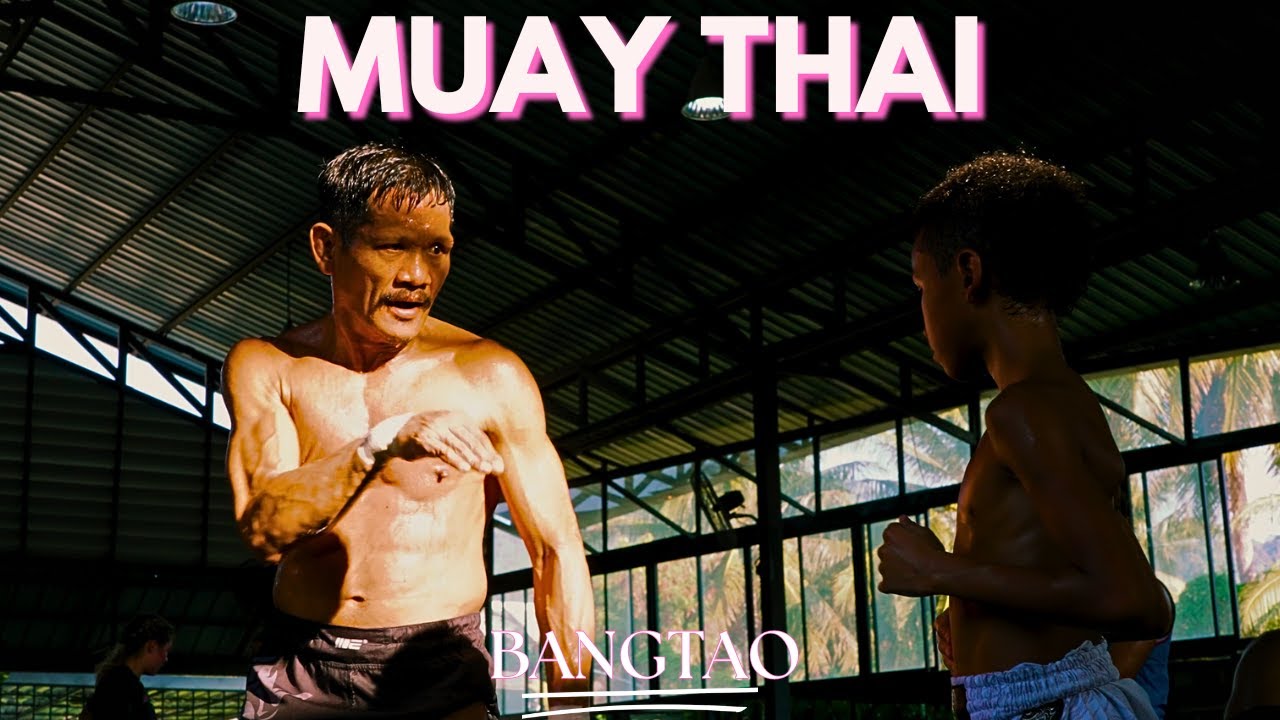 Fighters Class | Padwork, Sparring & Clinching | Bangtao Muay Thai background