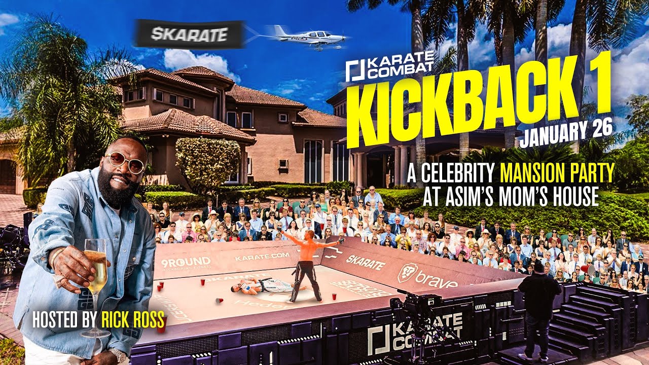 Karate Combat Kickback 1 | Live Event | Lutterbach vs Smith with Rick Ross and Big Mike background