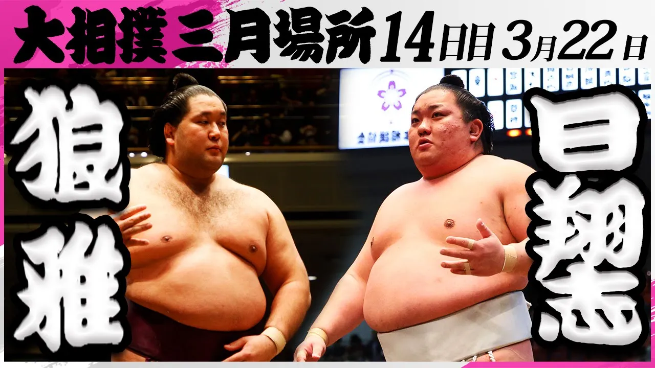大相撲 狼雅(二子山部屋)ー日翔志(追手風部屋)<令和7年三月場所・14日目>SUMO