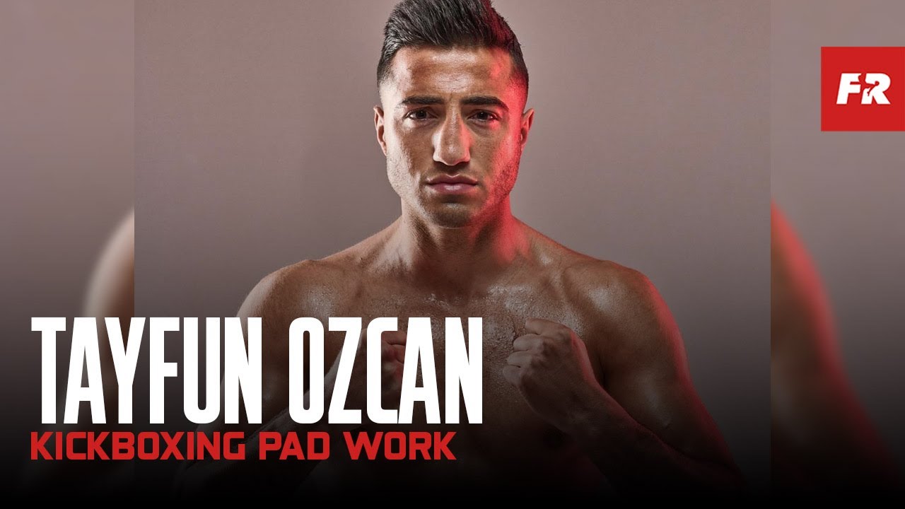 Tayfun Ozcan Kickboxing Pad Work | Kickboxing Training background