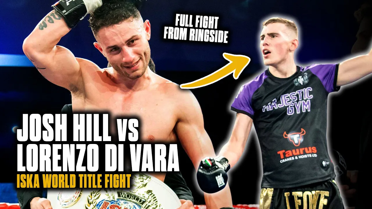 Josh Hill vs Lorenzo Di Vara | Muay Thai Fight | The Arena 5 | Campione d'Italia background