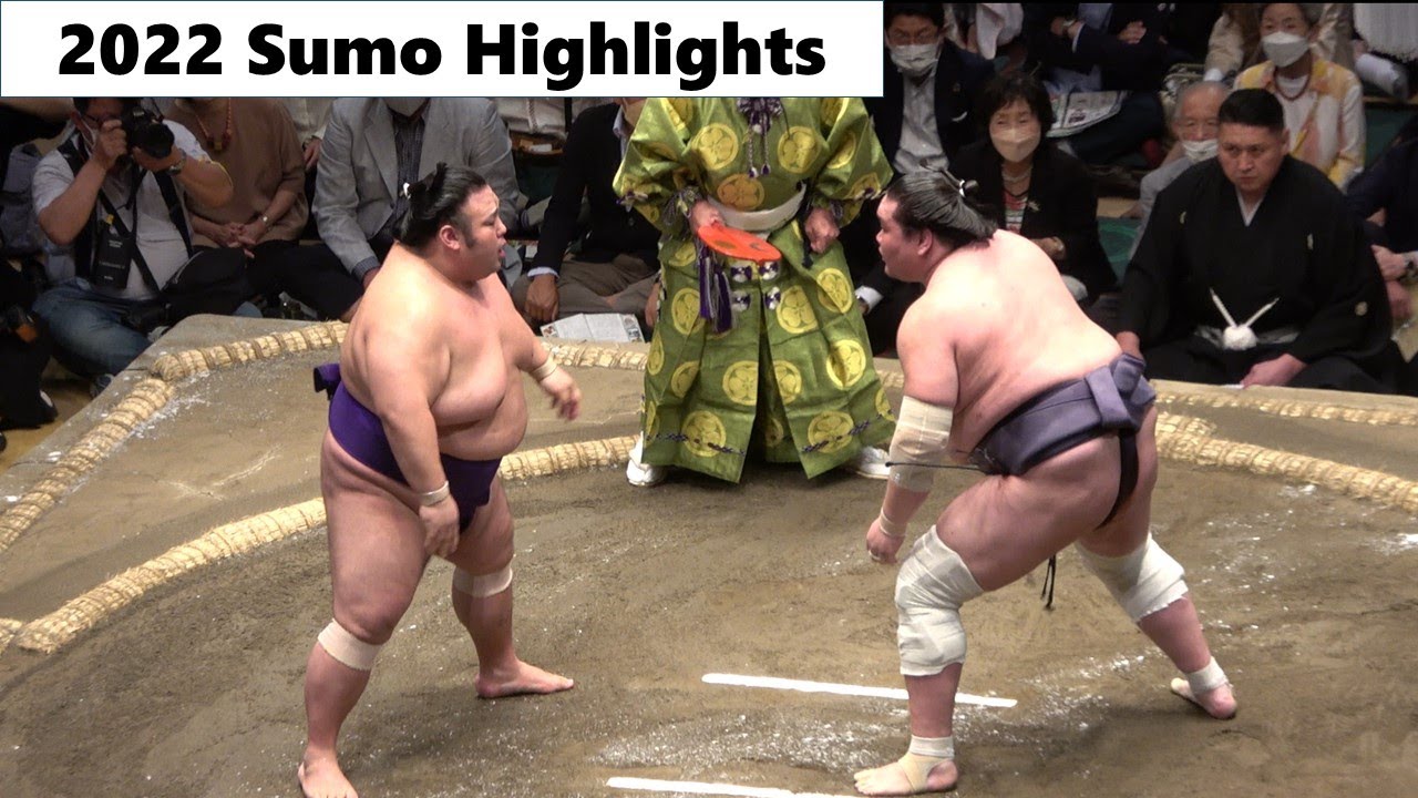 2022 Sumo Highlights: Retired Terunofuji near his best (2022年の大相撲大一番総集編!) background