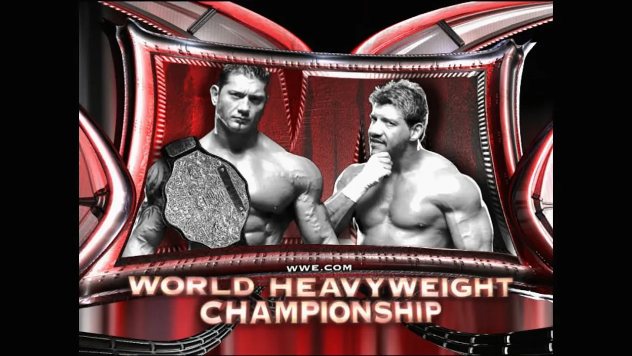 Story of Batista vs. Eddie Guerrero | No Mercy 2005 background