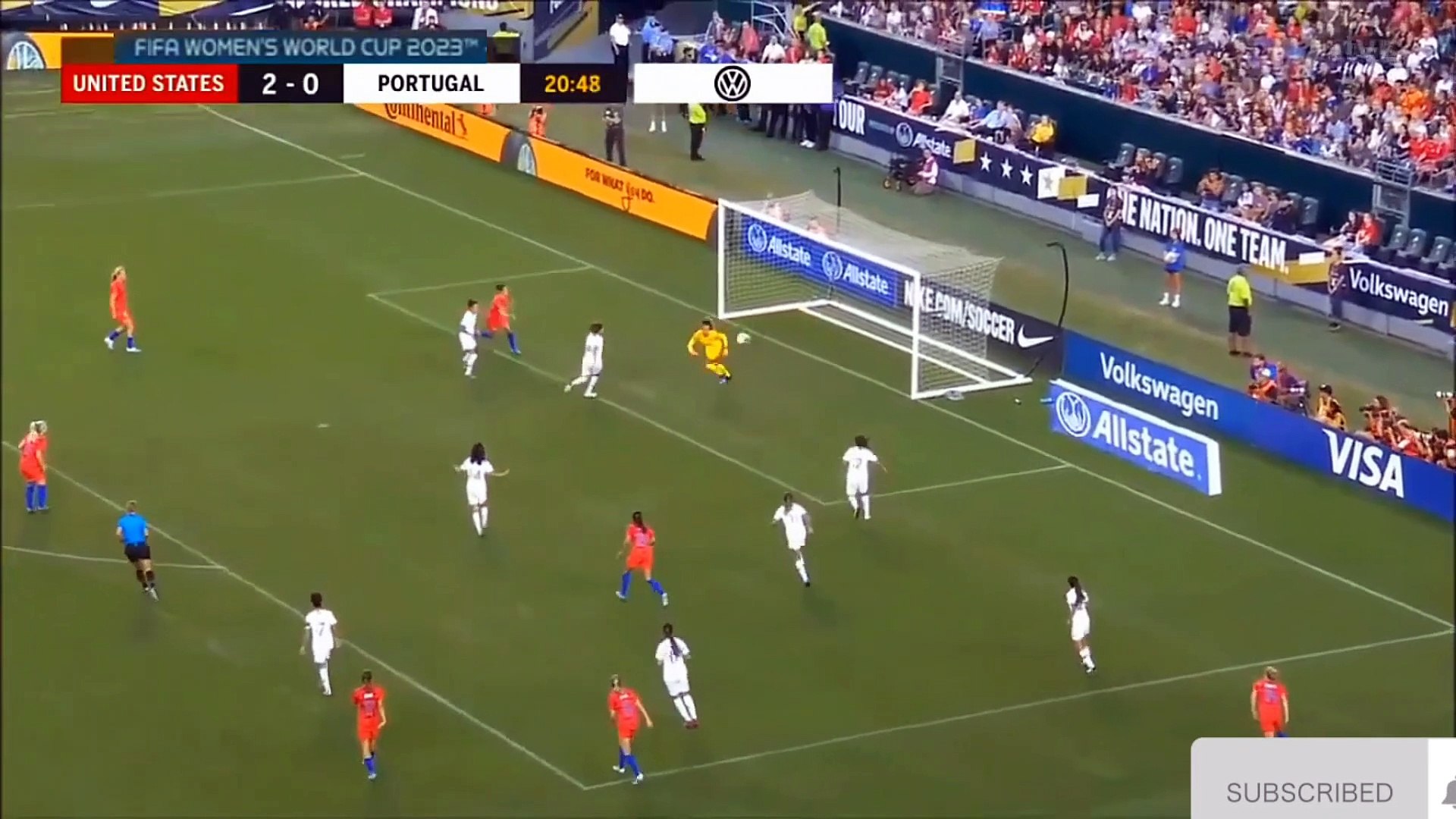 USA vs Portugal Highlights Women's Football World Cup background