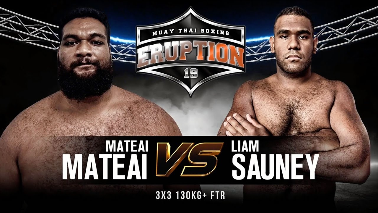 Eruption Muay Thai 19: Mateai Mateai Vs Liam Sauney background