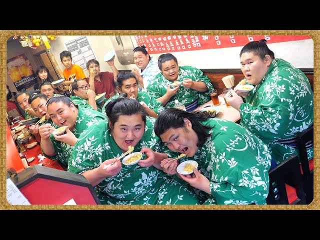 【町中華食い尽くし】八宝菜・海老炒飯・ジャージャー麺・餃子・青椒肉絲 / 相撲飯 /sumo wrestling・japan background