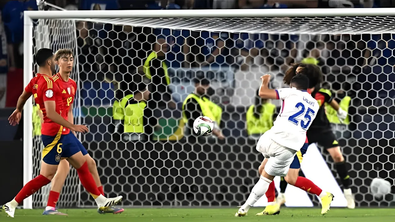 Rayan Cherki’s Goal vs Spain in UEFA Nations League Semi-Final 2025 (Spain vs France 5-2 Highlights)