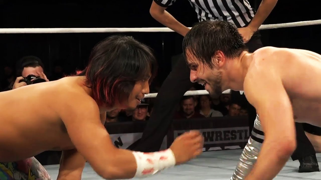 Hiromu Takahashi vs. Lucky Kid (Pro Wrestling World Cup - Round Of 16) background
