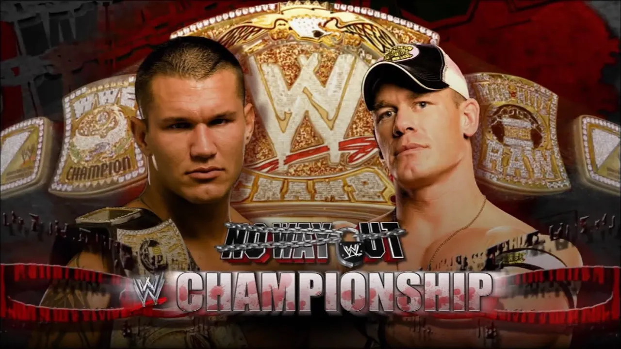 Story of Randy Orton vs. John Cena | No Way Out 2008 background
