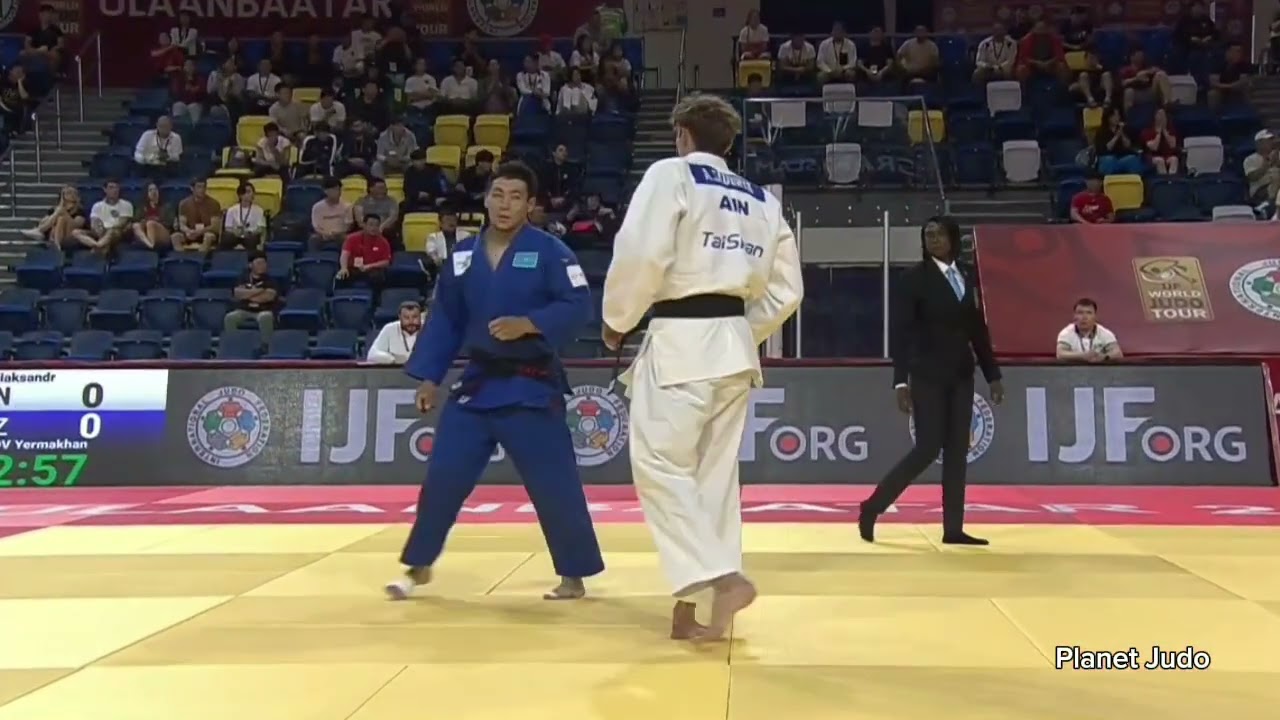 Aliaksandr SIDORYK 🇧🇾 🆚️ Yermakhan ANUARBEKOV🇰🇿 | 1 раунд/-90кг | Большой Шлем Улан-Батор 2023 