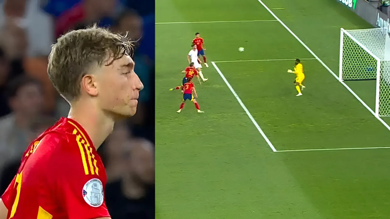 Dean Huijsen disallowed offside goal vs France vs Spain of Lamine Yamal assist, Dean Huijsen offside