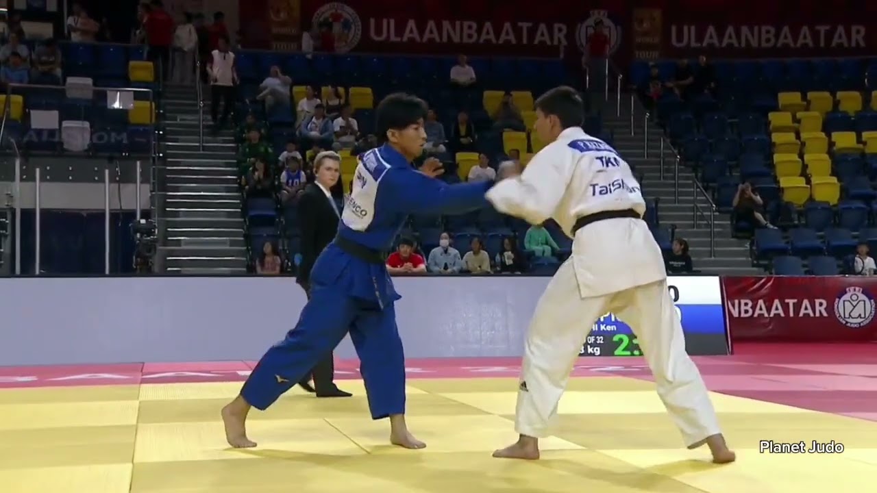 Parahat NAZAROV 🇹🇲 🆚️ Ken OYOSHI 🇯🇵 | 1 раунд /-73кг | Большой Шлем Улан-Батор 2023 