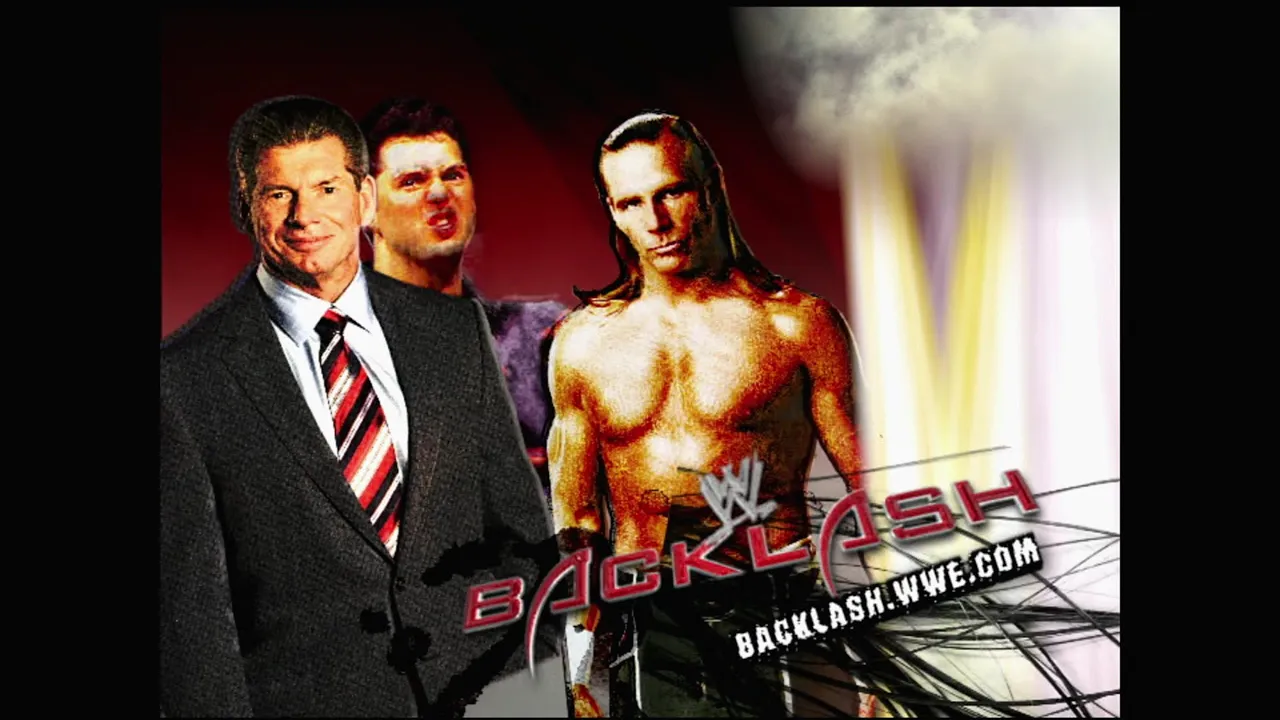 Story of Mr. McMahon & Shane McMahon vs. Shawn Michaels & "God" | Backlash 2006 background