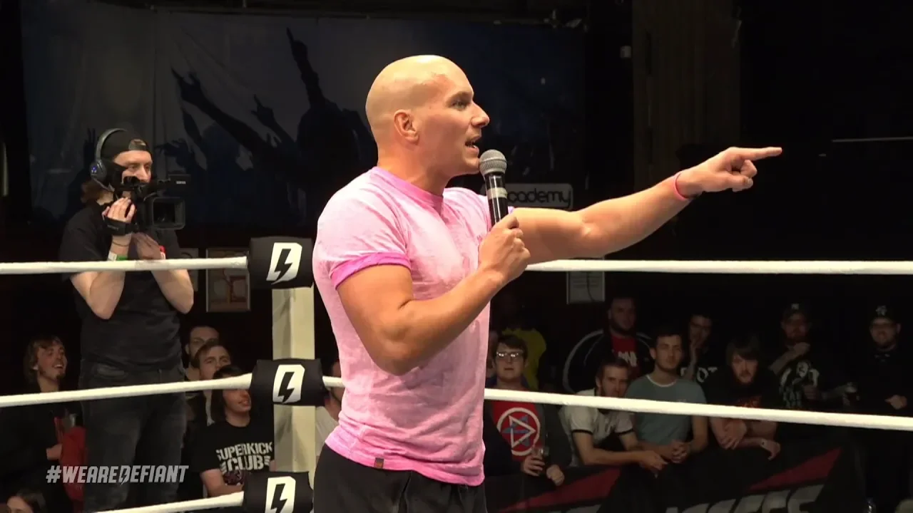 WATCH: Martin Kirby Shoots On Joe Hendry & Defiant Management background