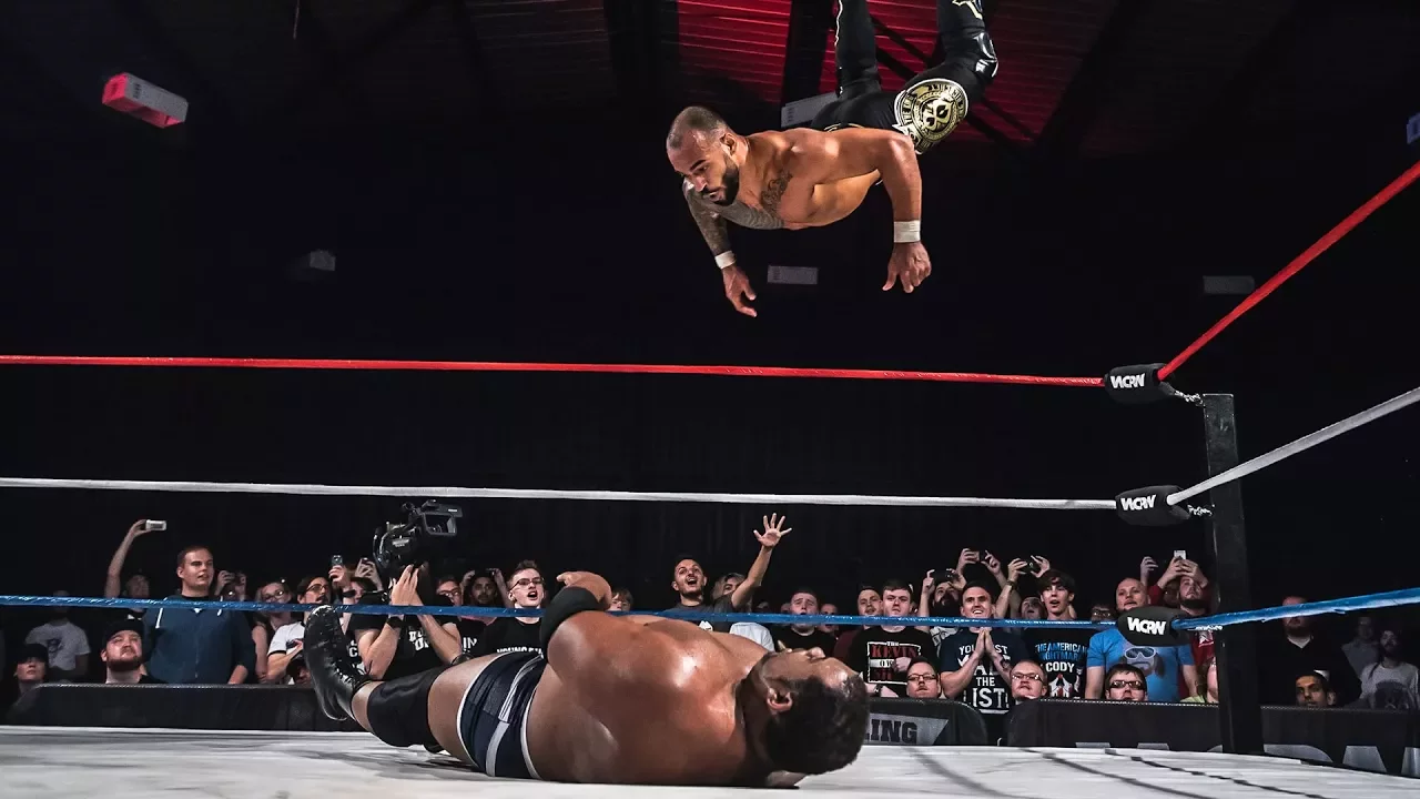 Ricochet vs. Keith Lee (Pro Wrestling World Cup USA - 2nd Round) background