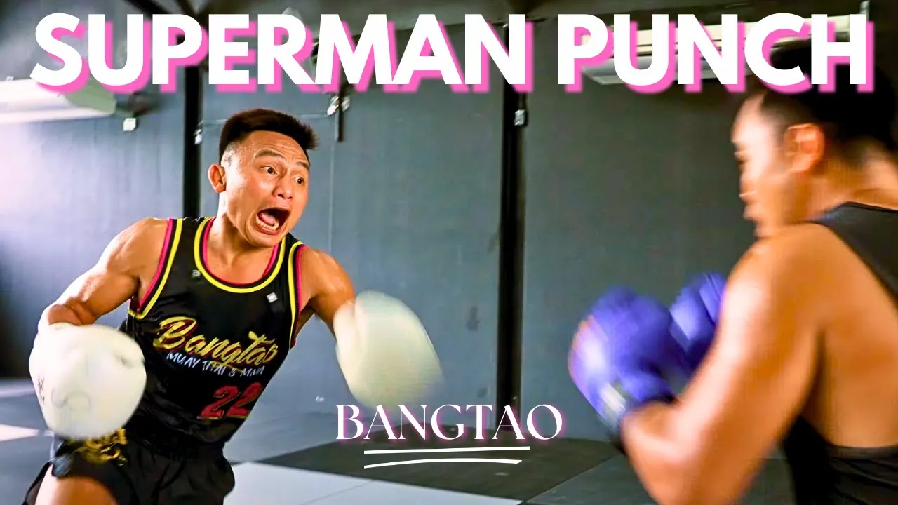 How to SUPERMAN PUNCH with Lerdsila and Kru Tong! | Bangtao Muay Thai | Muay Thai Technique backdrop