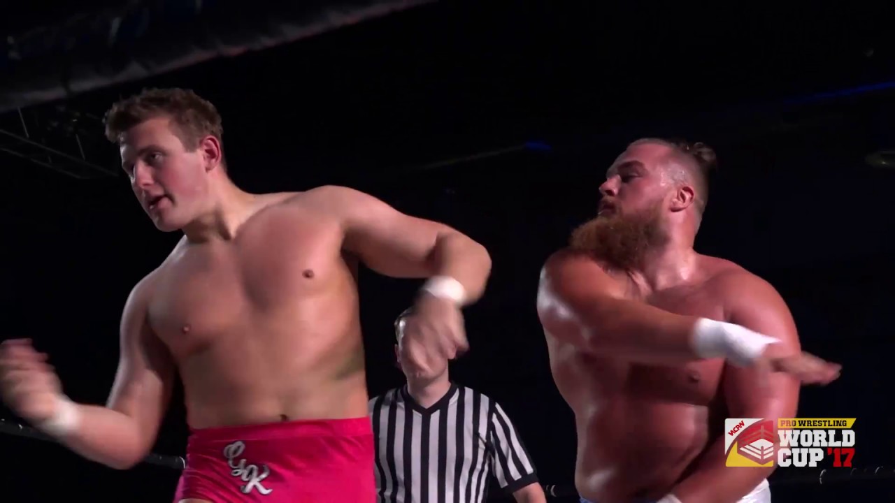 Gabriel Kidd vs. Joe Coffey - Internet Title Match (Pro Wrestling World Cup Germany) background