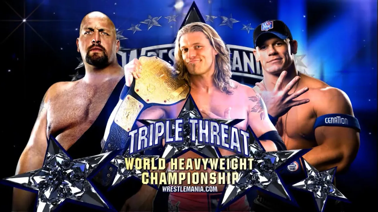 Story of Edge vs. Big Show vs. John Cena | WrestleMania 25 background