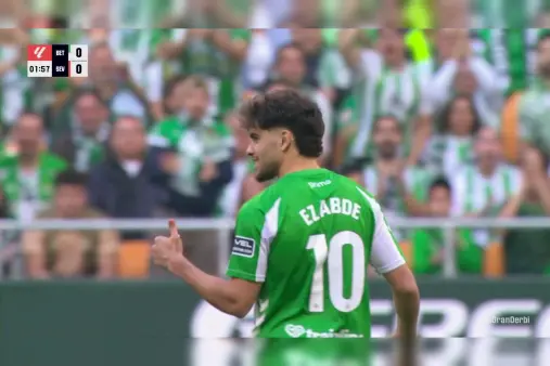 [Highlights] No time to adjust after interference! Abde receives through ball and pushes wide