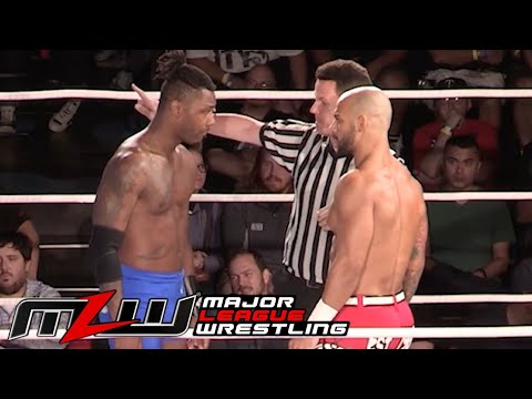 Ricochet vs Shane "Swerve" Strickland presented by BET ONLINE background