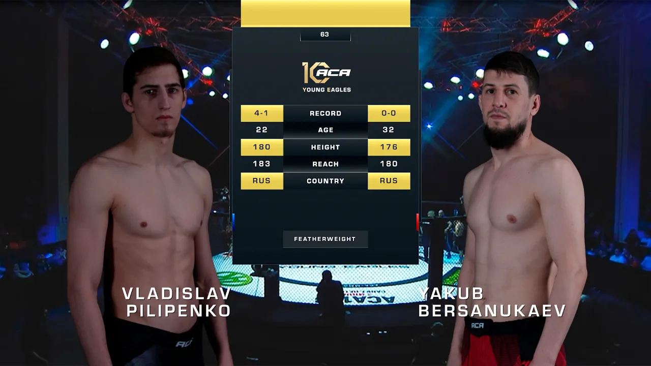 ⁠Владислав Пилипенко vs. Якуб Берсанукаев | Vladislav Pilipenko vs. Yakub Bersanukaev | ACA YE 63