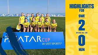 Highlights F18/08 Sverige - Ungern 2-0