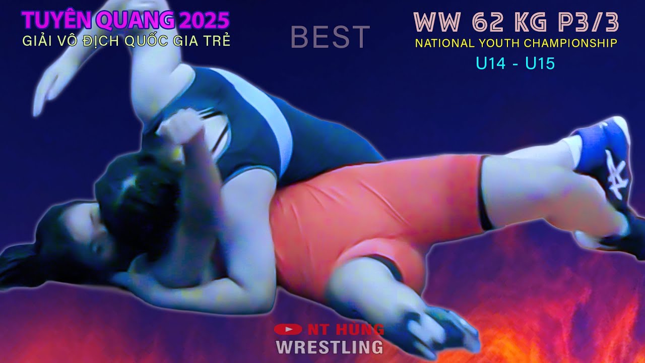 Vật Nữ Tuyệt Đẹp . 62 kg - P 3/3 .TUYÊN QUANG 25 .vietnamese traditional wrestling background