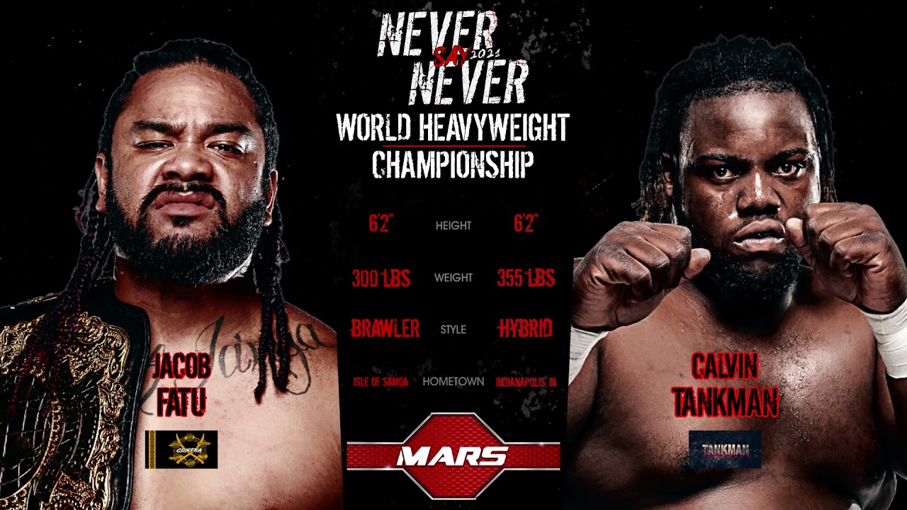 Tale of the Tape for FATU vs. TANKMAN background