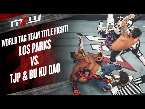 Los Parks vs TJP & Bu Ku Dao | World Tag Team Championship background