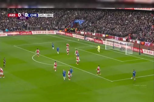 [Highlights] Let's get a feel for it! Palmer's long-range shot from outside the box goes wide to the touchline