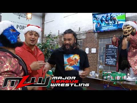 Who is partying at the MLW offices? background